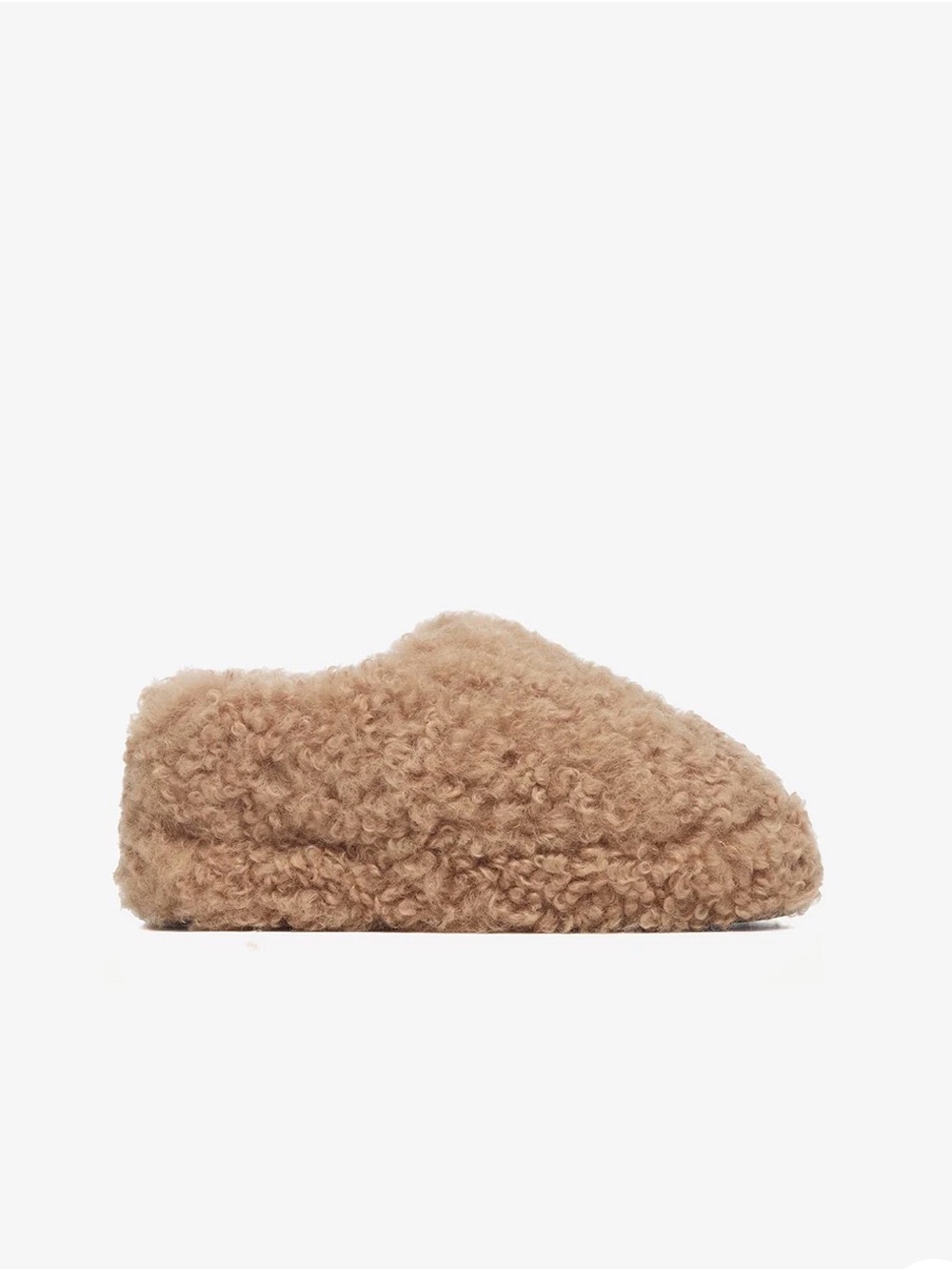 Apparis Misha Hazelnut Bouclette Slipper